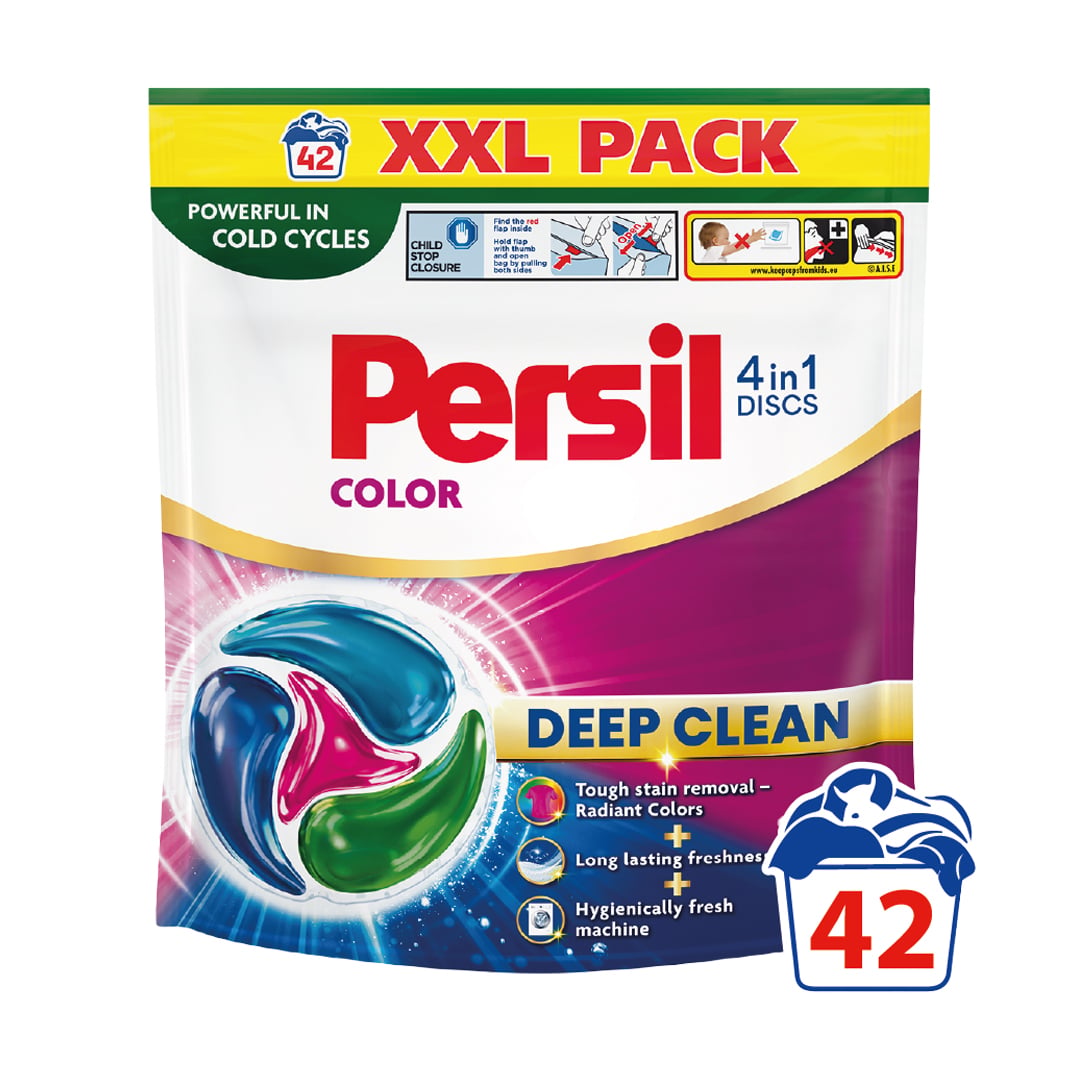 Диски для прання Persil Color 4 in 1 Deep Clean, 42 цикли прання, 42 шт