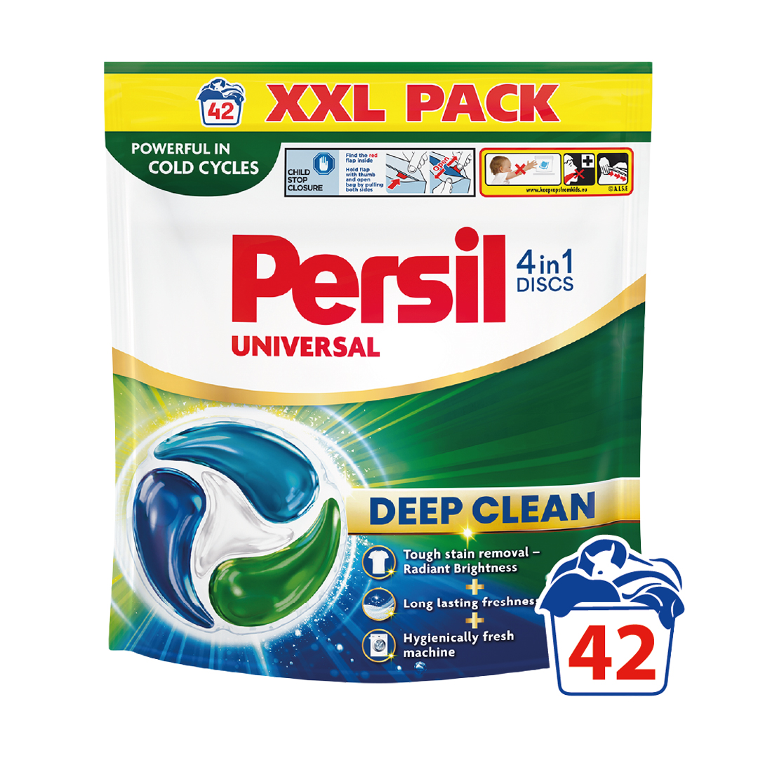 Диски для прання Persil Universal 4 in 1 Deep Clean, 42 цикли прання, 42 шт