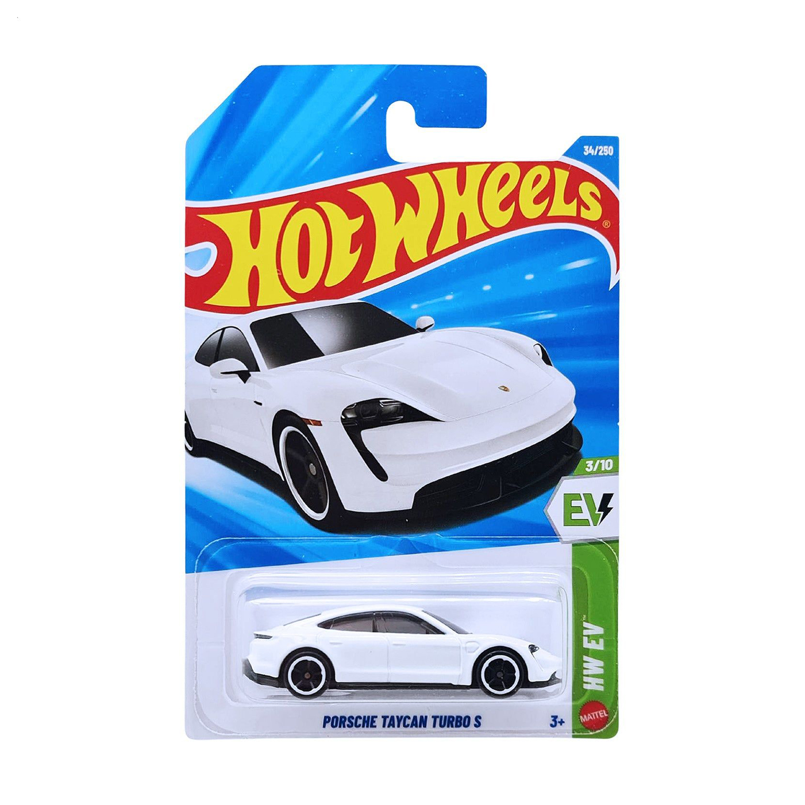 

Базовий автомобіль Hot Wheels Porsche Taycan Turbo S білий, від 3 років, 11*3.5*11 см (5785)
