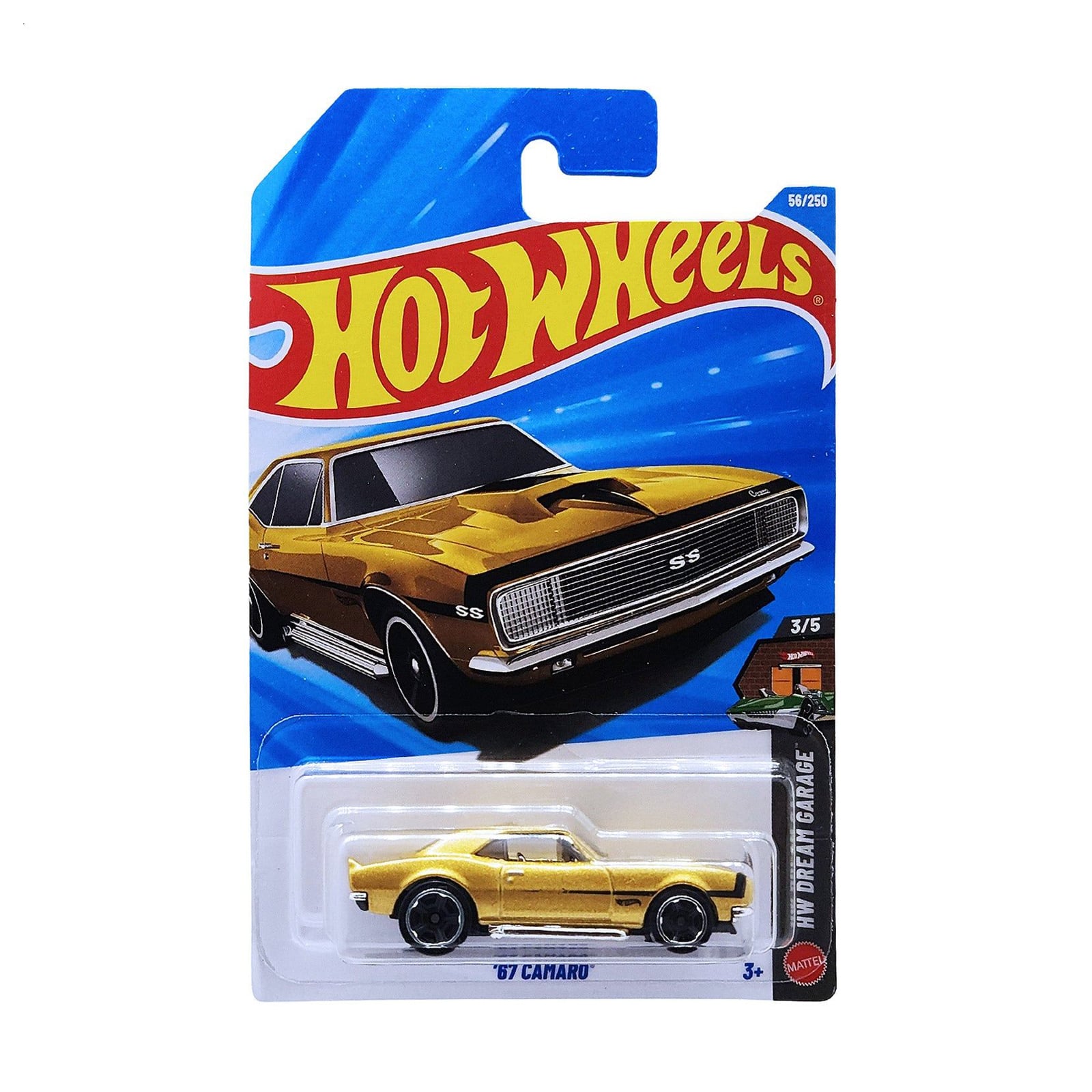 

Базовий автомобіль Hot Wheels 67 Camaro золотий, від 3 років, 11*3.5*11 см (5785)