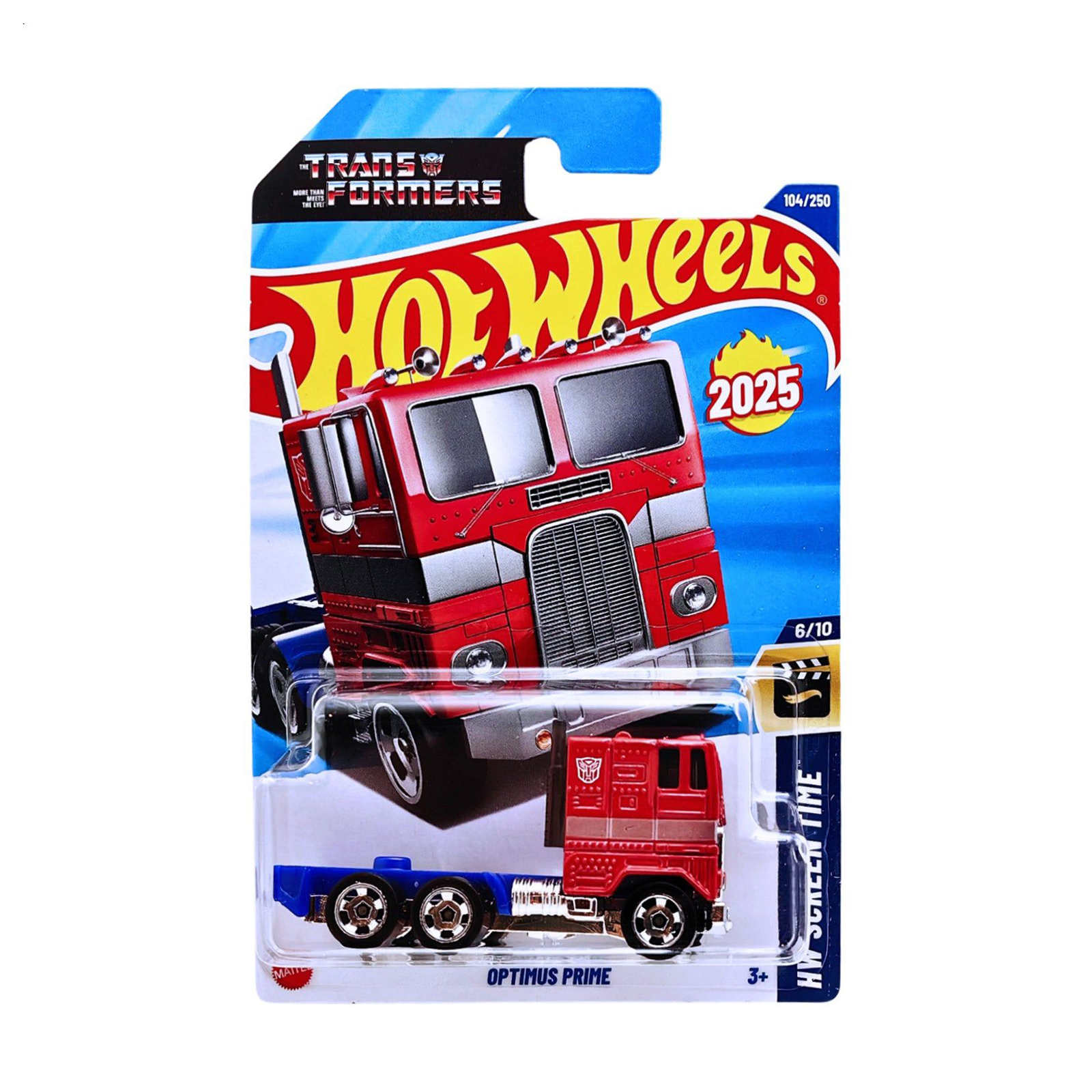 

Базовий автомобіль Hot Wheels Optimus Prime червоний з срібною вставкою, від 3 років, 11*3.5*11 см (5785)