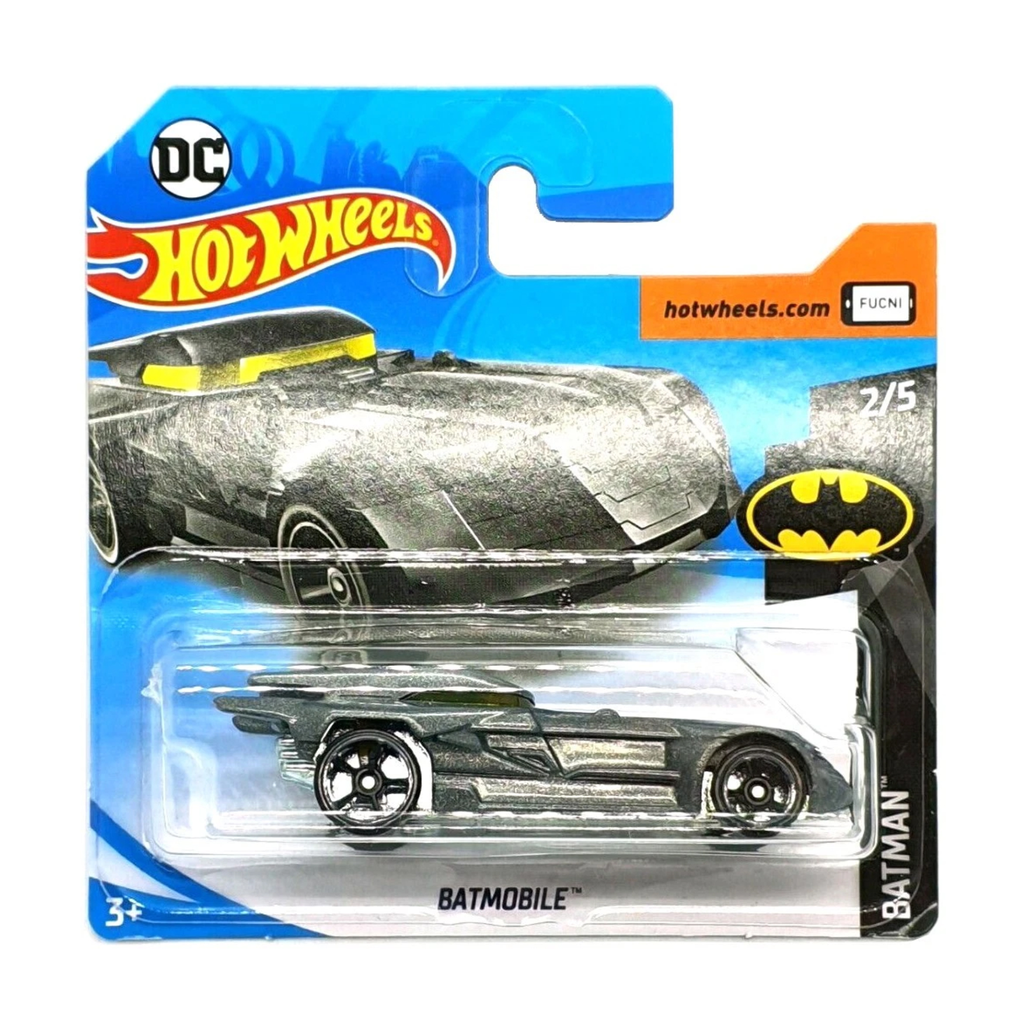 

Базовий автомобіль Hot Wheels Batmobile срібний перламутр, від 3 років, 11*3.5*11 см (5785)