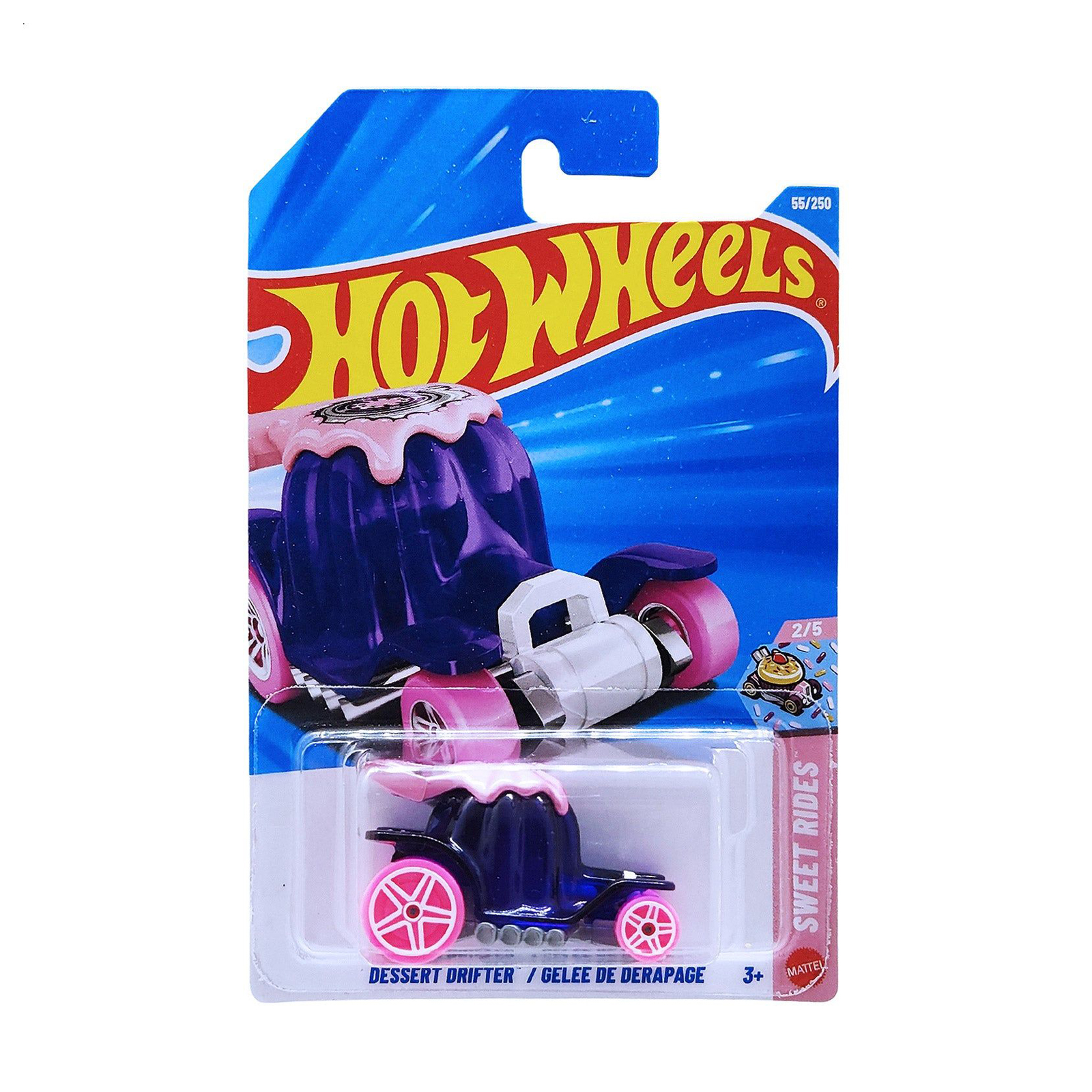 

Базовий автомобіль Hot Wheels Dessert Drifter/Gelee De Derapage фіолетово-рожевий, від 3 років, 11*3.5*11 см (5785)