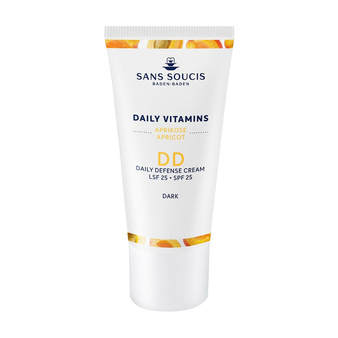 

DD-крем для обличчя Sans Soucis Daily Vitamins Apricot DD Daily Defense Cream, SPF 25, Dark, 30 мл