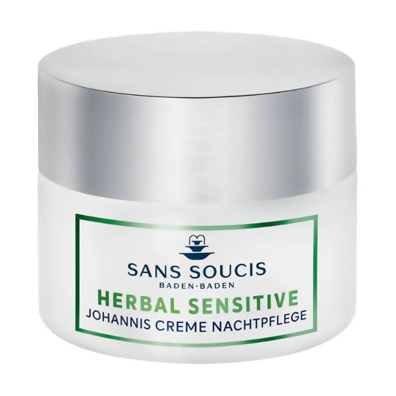 

Нічний крем для обличчя Sans Soucis Herbal Sensitive Johannis Creme Night Care для чутливої та сухої шкіри, 50 мл