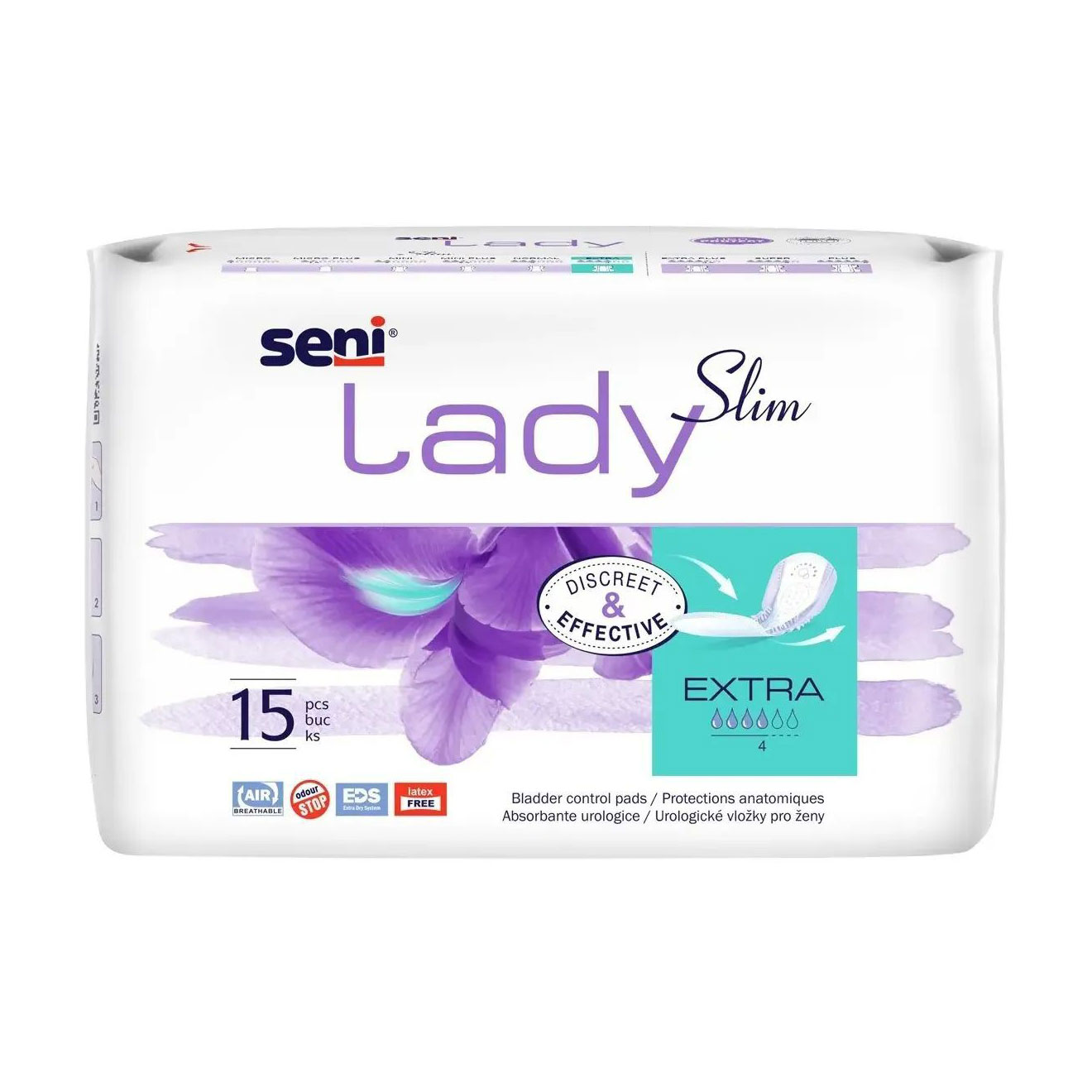 

Урологічні прокладки жіночі Seni Lady Slim Extra, 15 шт