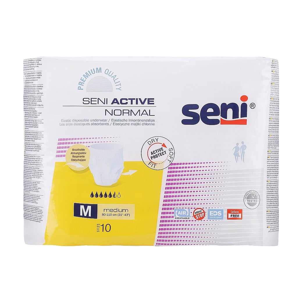 Поглинальні труси для дорослих Seni Active Normal розмір М, 10 шт