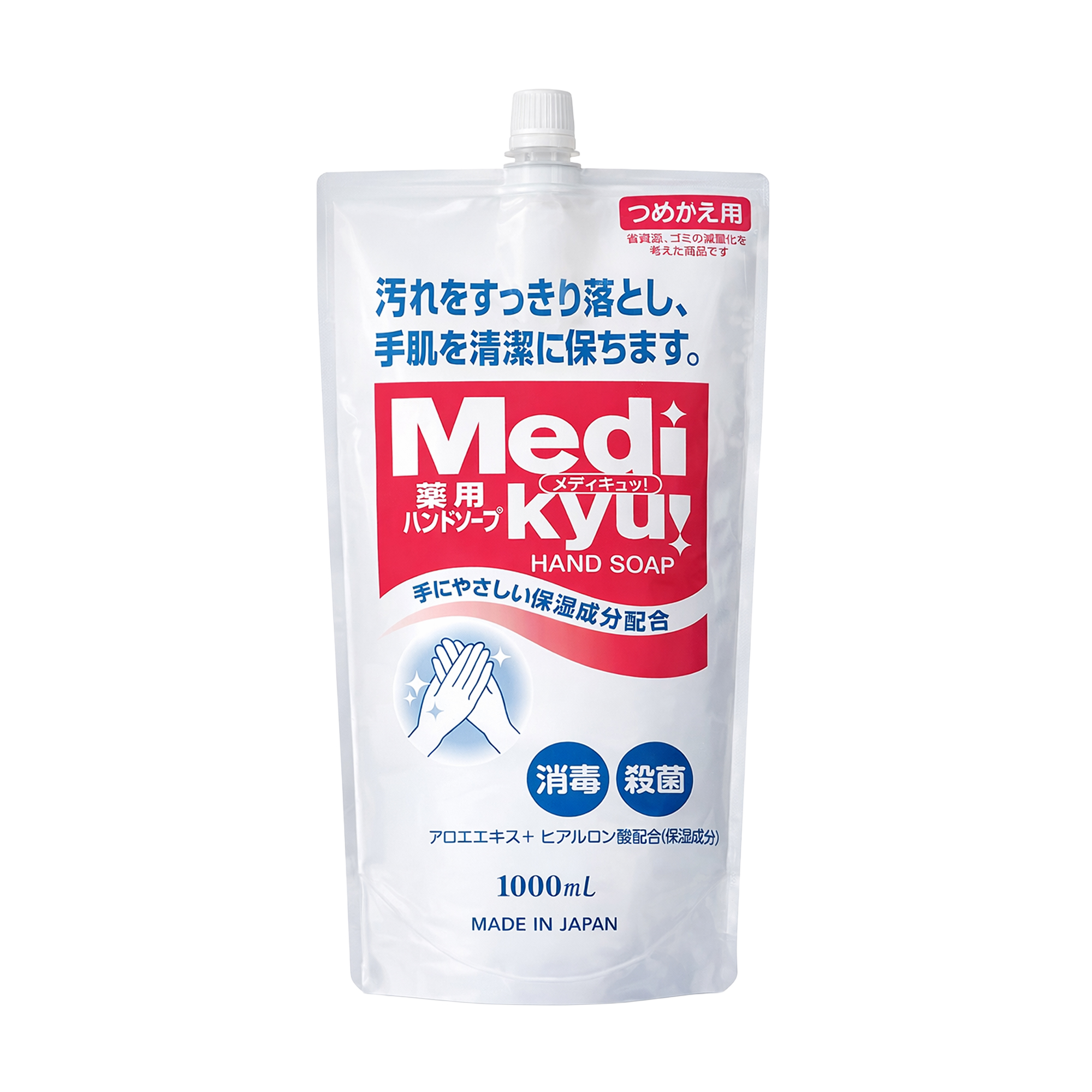 

Антибактеріальне мило для рук Rocket Soap Medi Kyu Medicated Hand Soap, 1 л (дойпак)