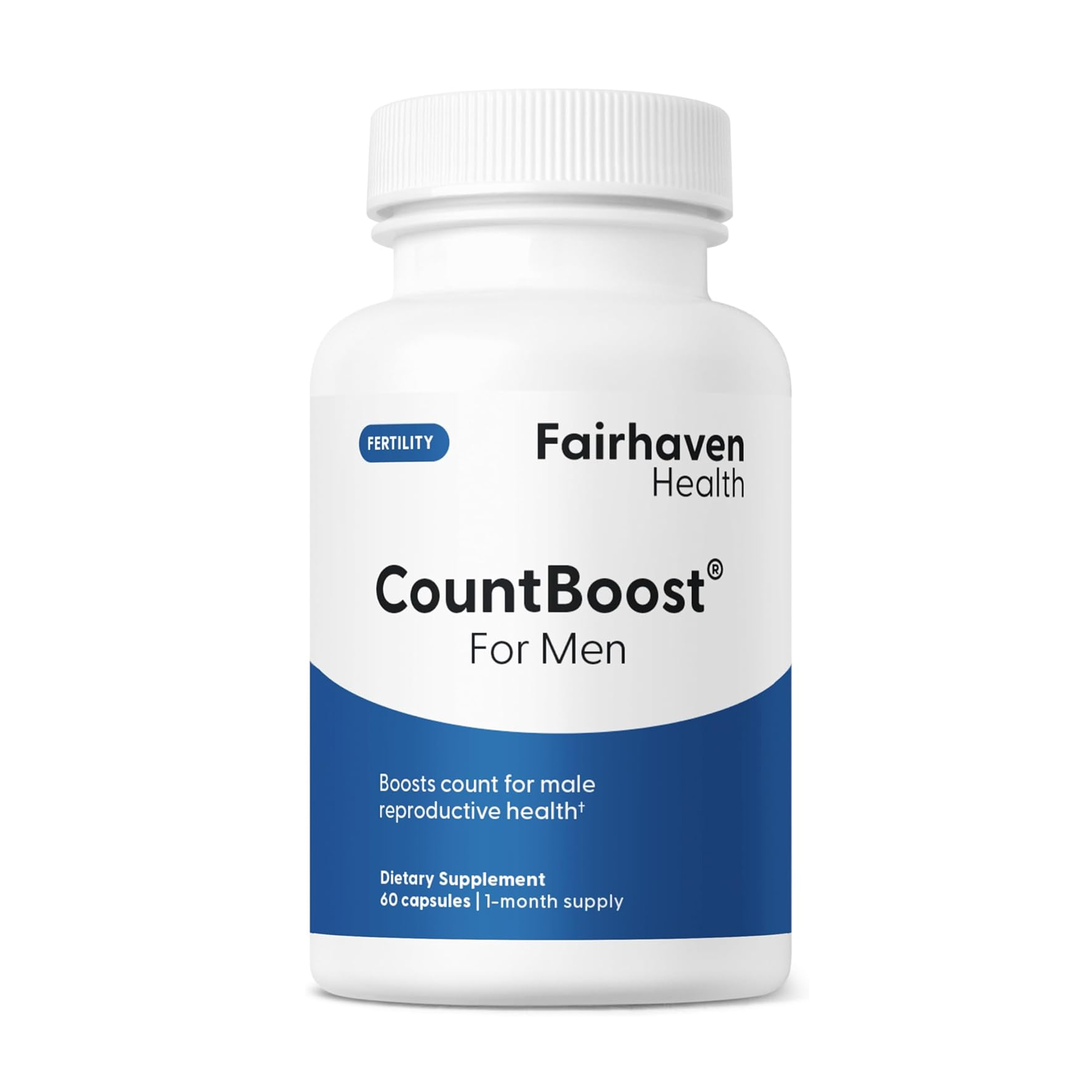

Репродуктивне здоров'я чоловіків Fairhaven Health CountBoost, 60 капсул