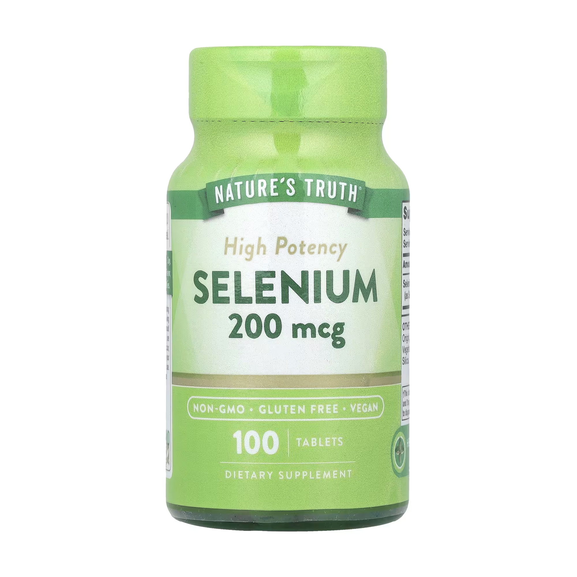 

Селен Nature's Truth Selenium, High Potency, 200 мкг, 100 таблеток