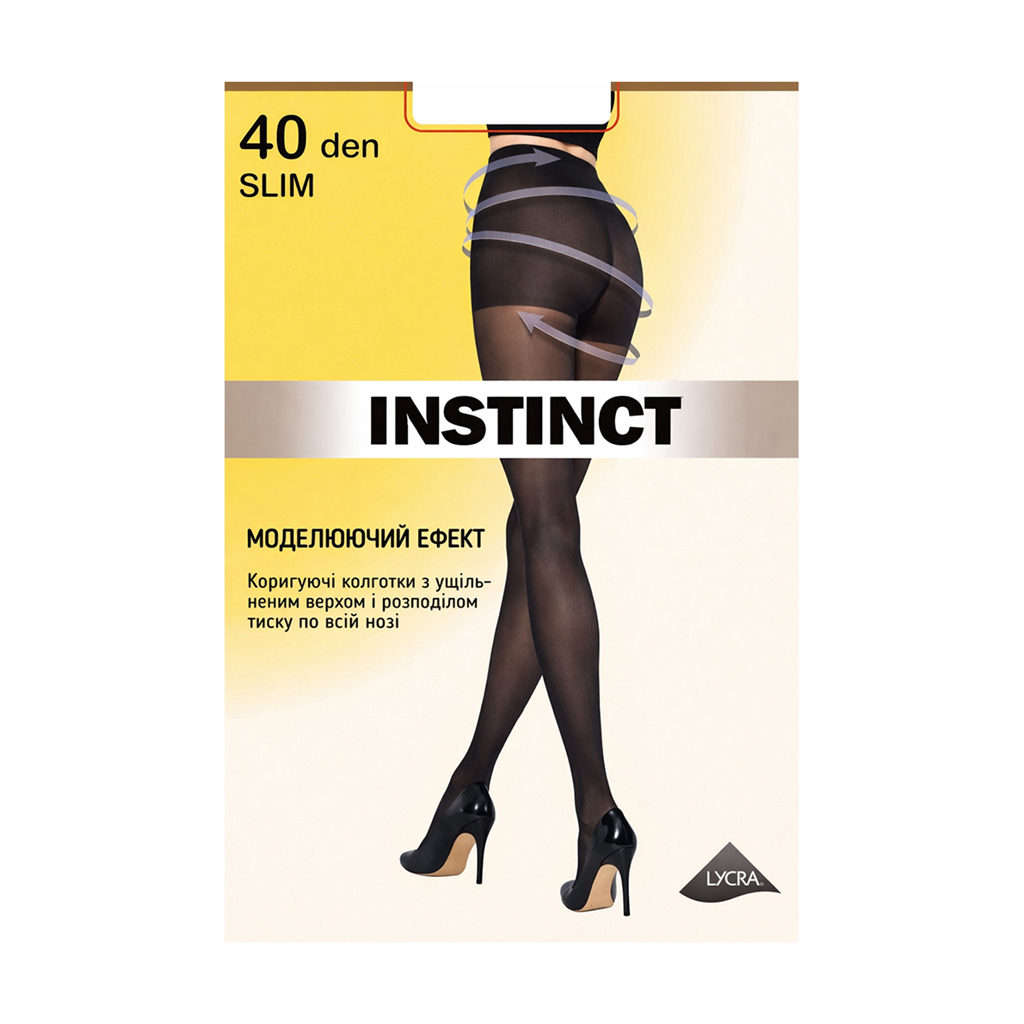 

Колготки жіночі Instinct Slim, 40 DEN, Bogi, розмір 3