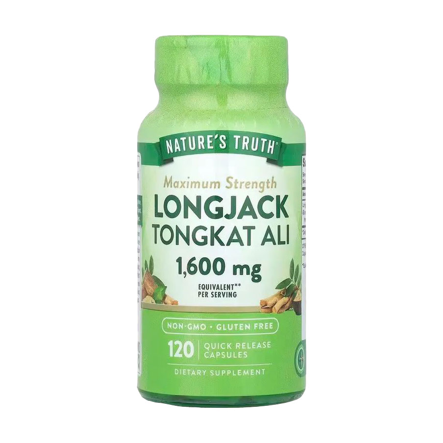

Еврікома довголиста Nature's Truth Longjack Tongkat Ali 1600 мг, 120 капсул швидкого вивільнення