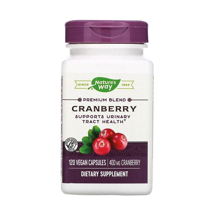 

Журавлина Nature's Way Cranberry 400 мг, 120 веганських капсул