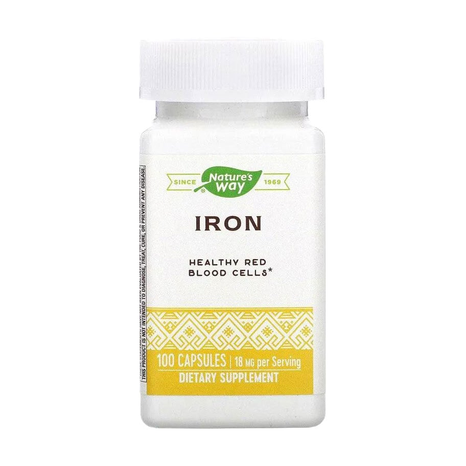 

Залізо Nature's Way Iron 18 мг, 100 капсул