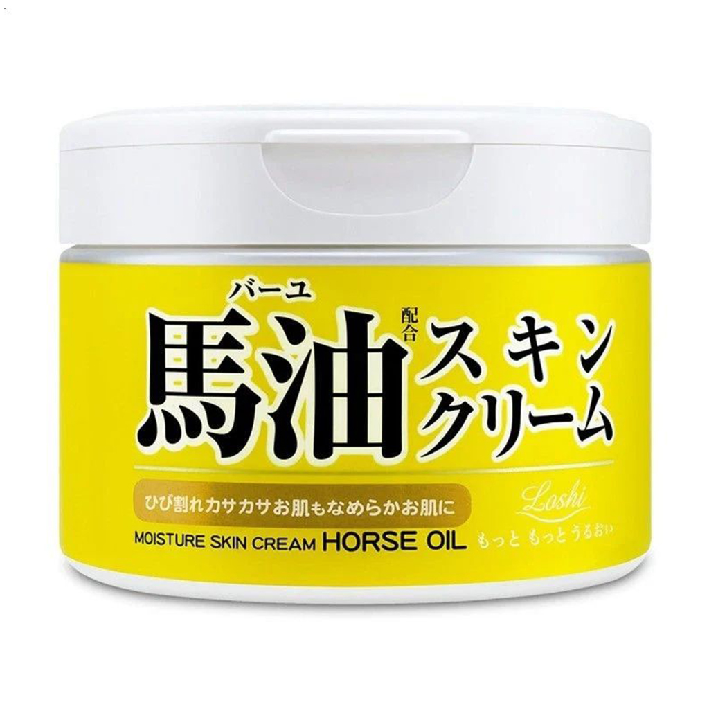 

Крем для обличчя та тіла Cosmetex Roland Loshi Moist Skin Cream з кінським жиром, 230 г