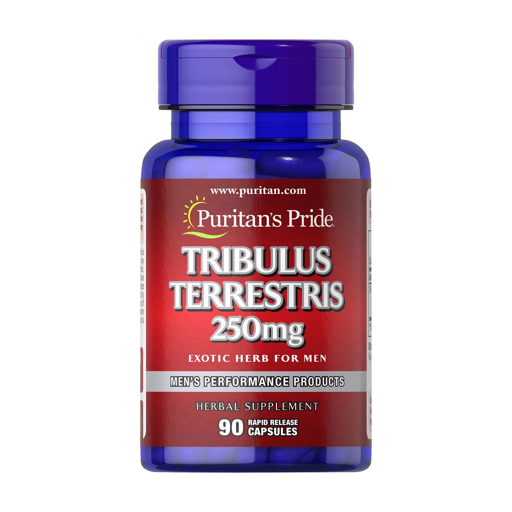 

Трибулус терестріс Puritan's Pride Tribulus Terrestris, 250 мг, 90 капсул