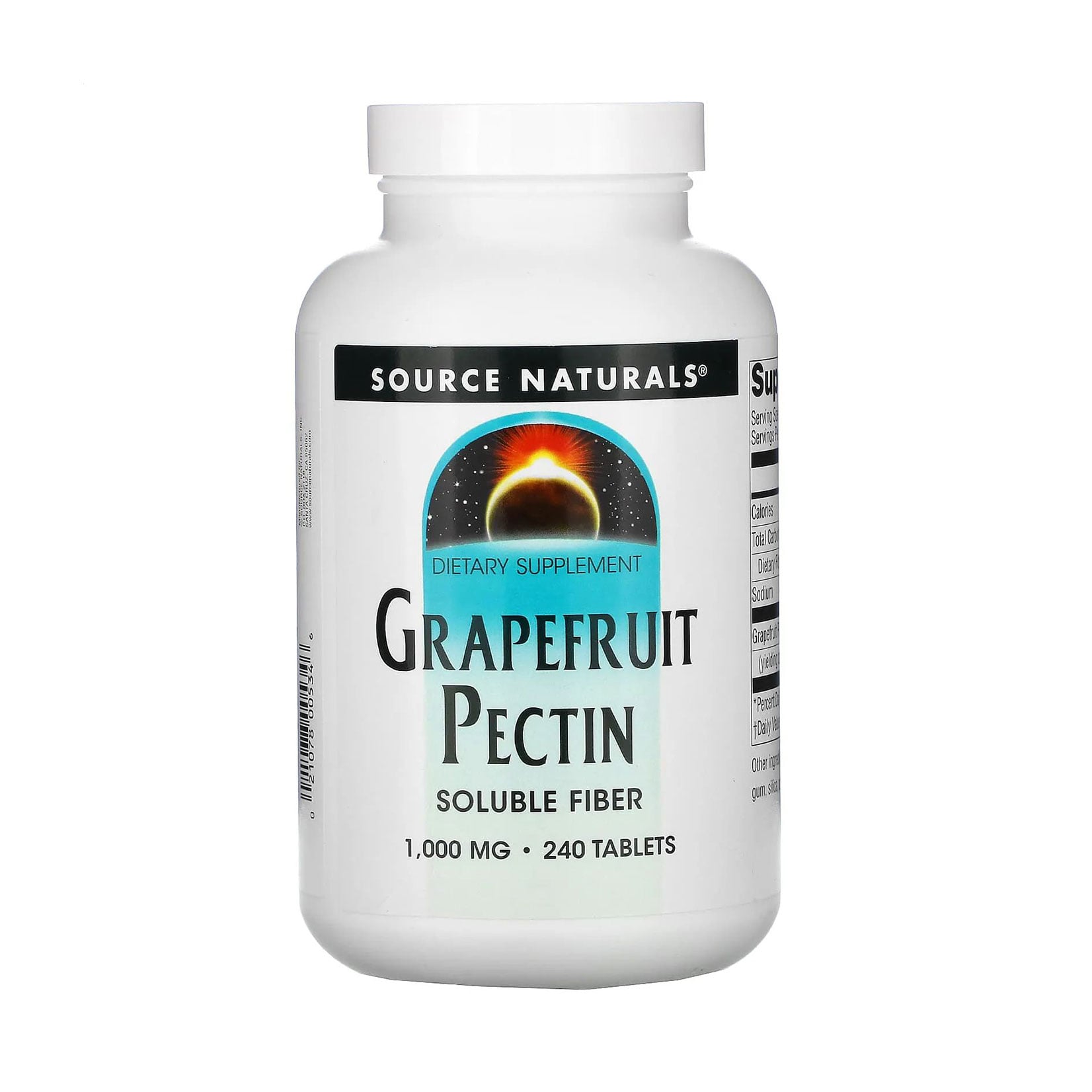 

Грейпфрутовий пектин Source Naturals Grapefruit Pectin 1000 мг, 240 таблеток