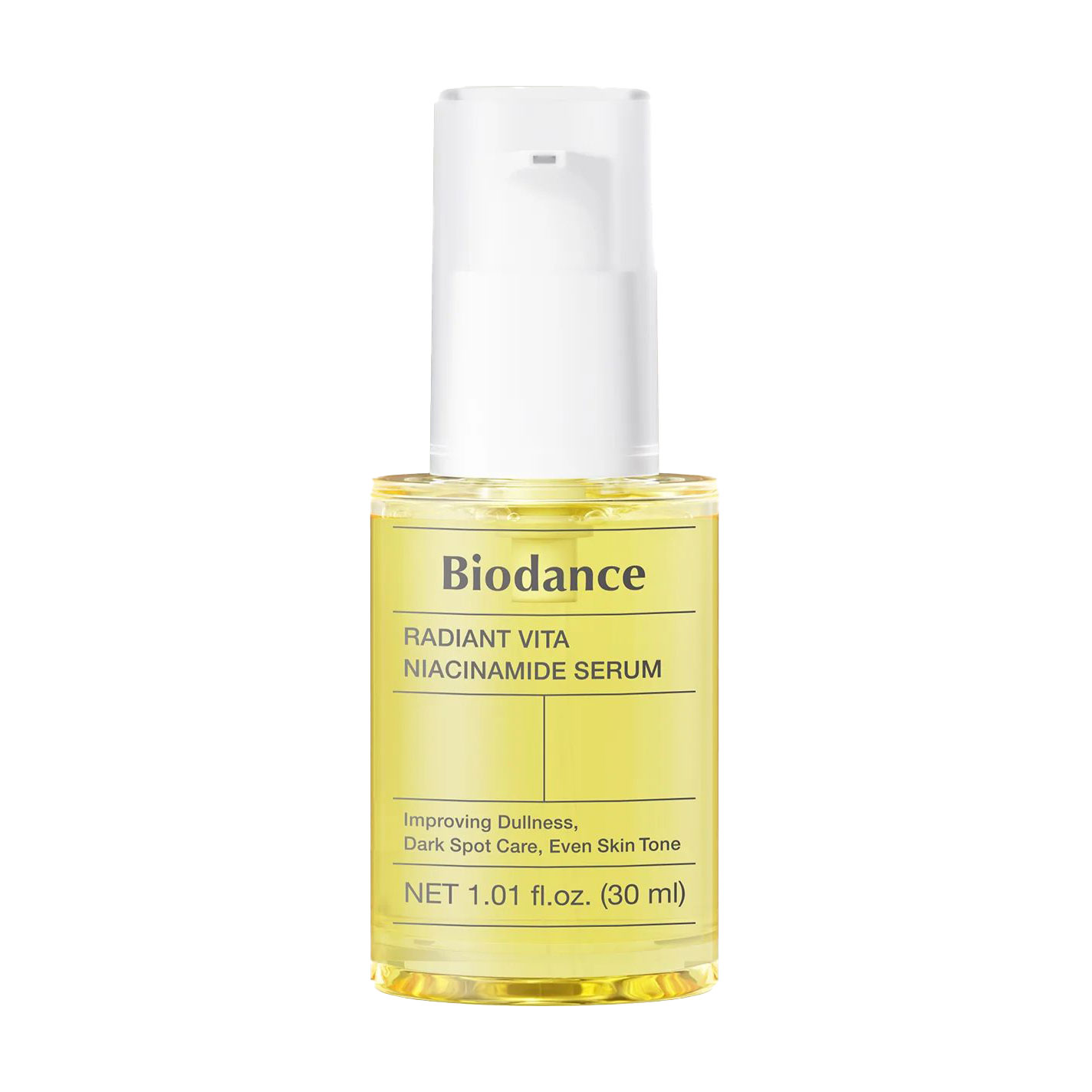 

Освітлювальна сироватка для обличчя Biodance Radiant Vita Niacinamide Serum з ніацинамідом, 30 мл