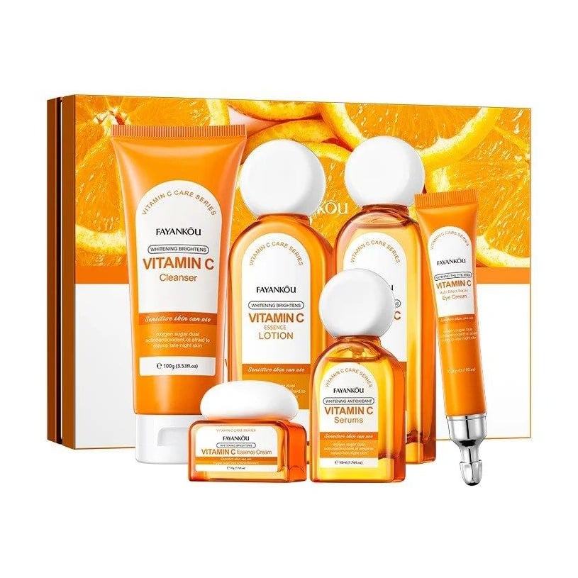 

Набір для обличчя Fayankou Vitamin C Whitening Brightening Set, 6 продуктів