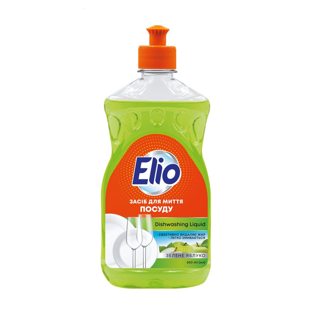 

Засіб для миття посуду Elio Зелене яблуко, 500 мл