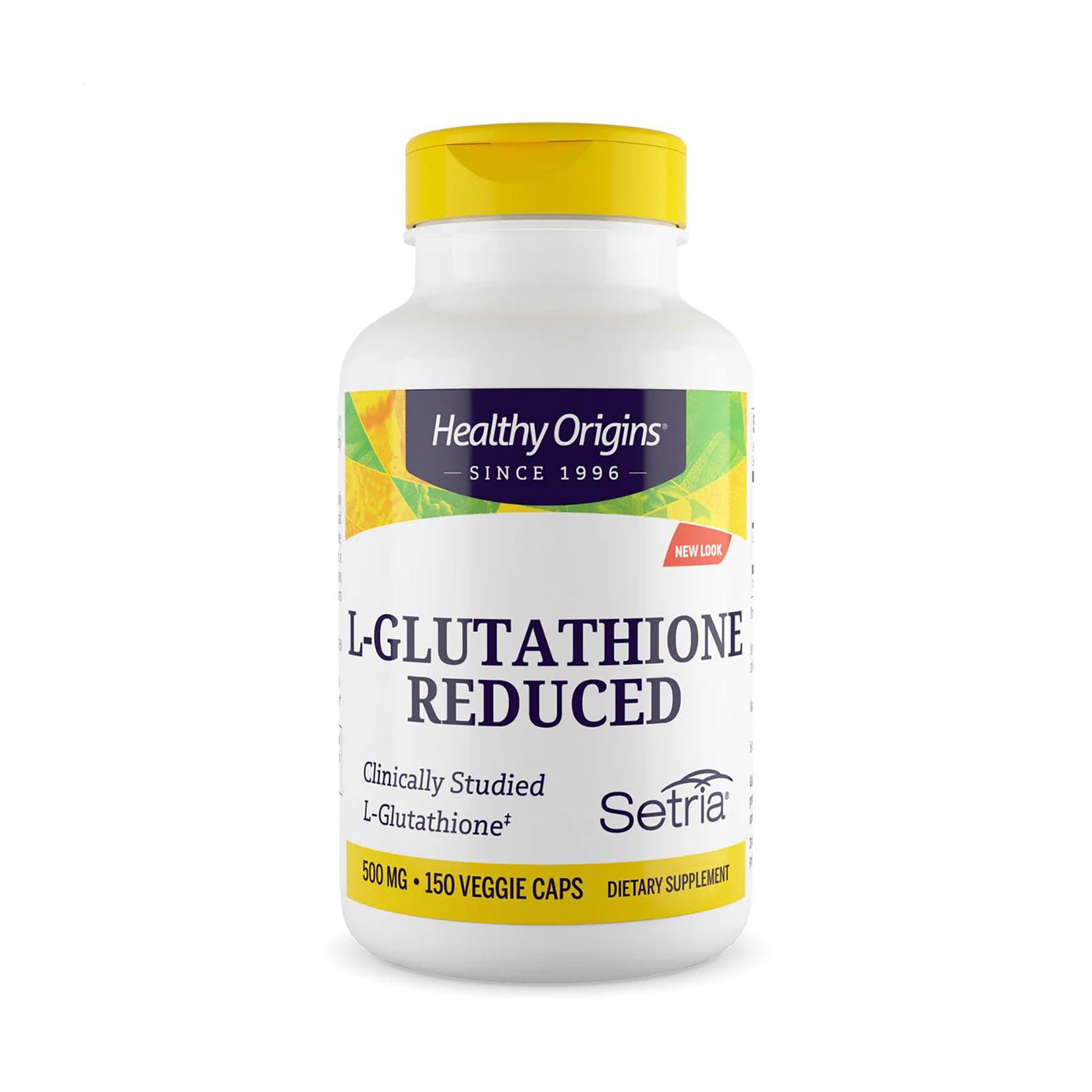 

L-Глутатіон Healthy Origins Setria L-Glutathione 500 мг, 150 вегетаріанських капсул