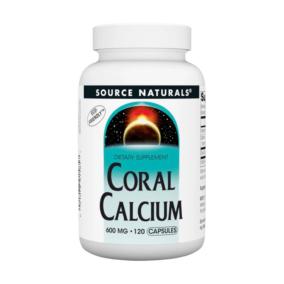 

Кораловий кальцій Source Naturals Coral Calcium, 600 мг, 120 капсул