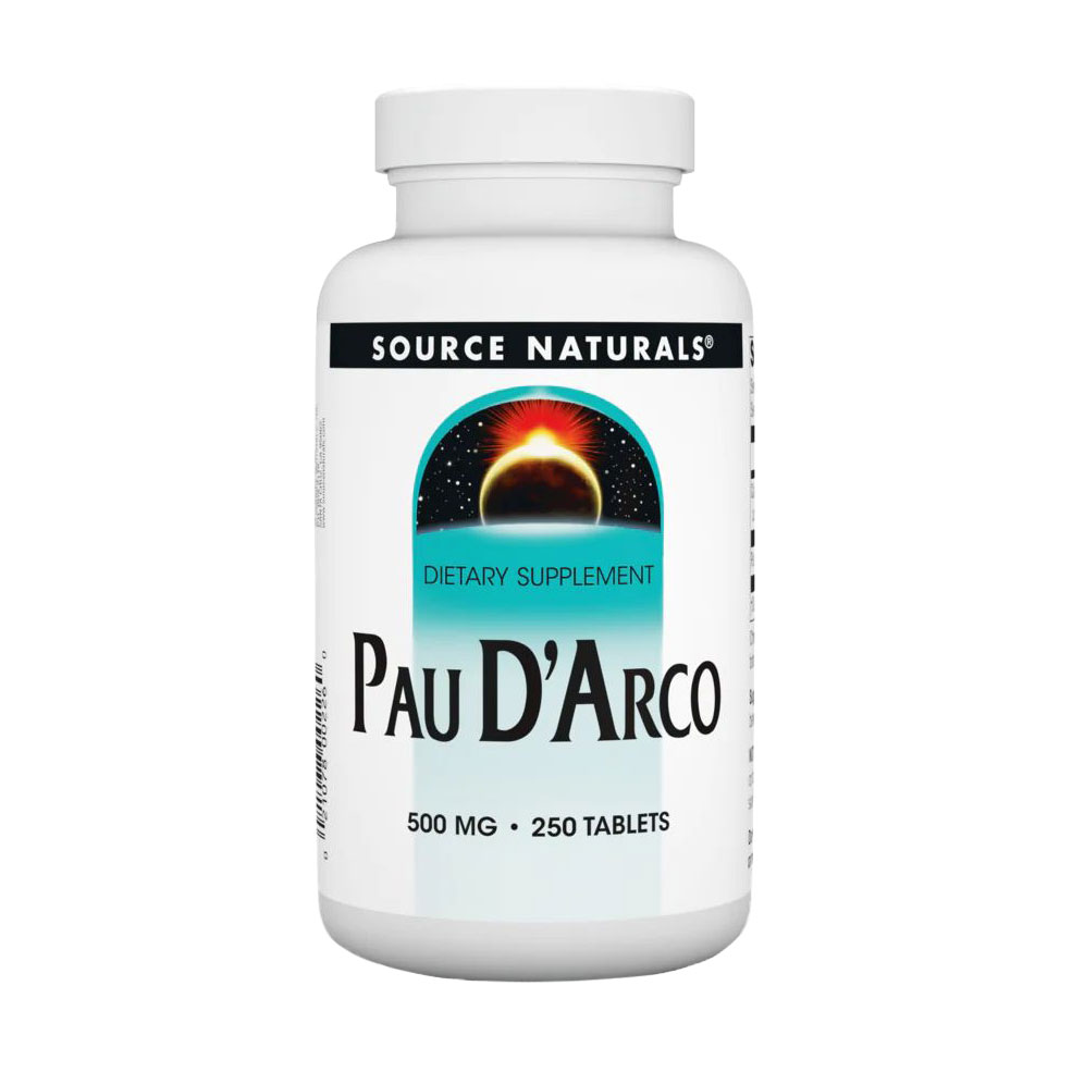 

Кора мурашиного дерева Source Naturals Pau D'Arco, 500 мг, 250 таблеток