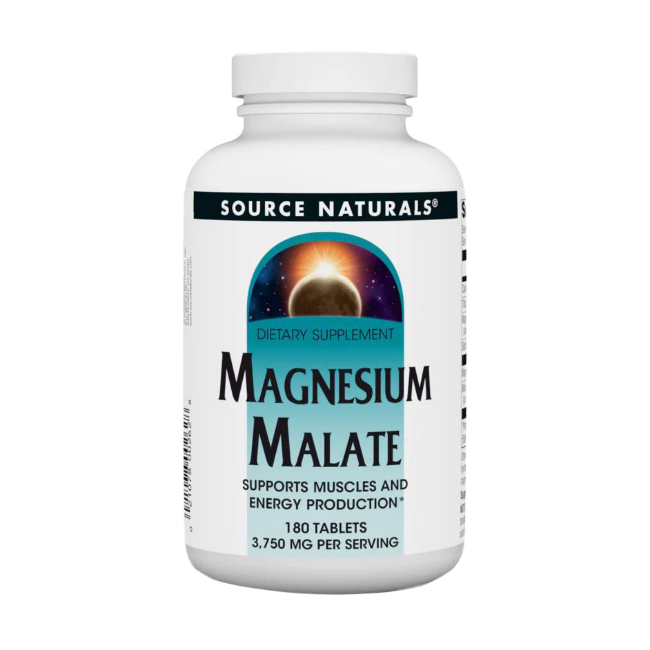 

Магній малат Source Naturals Magnesium Malate, 1250 мг, 180 таблеток