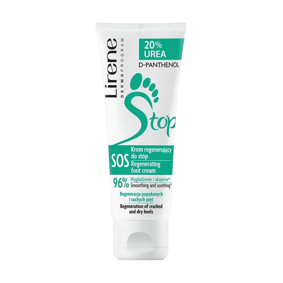 

Крем для ніг Lirene Dermo Program 20% Urea SOS Regenerating Foot Cream із 20% сечовини, 75 мл