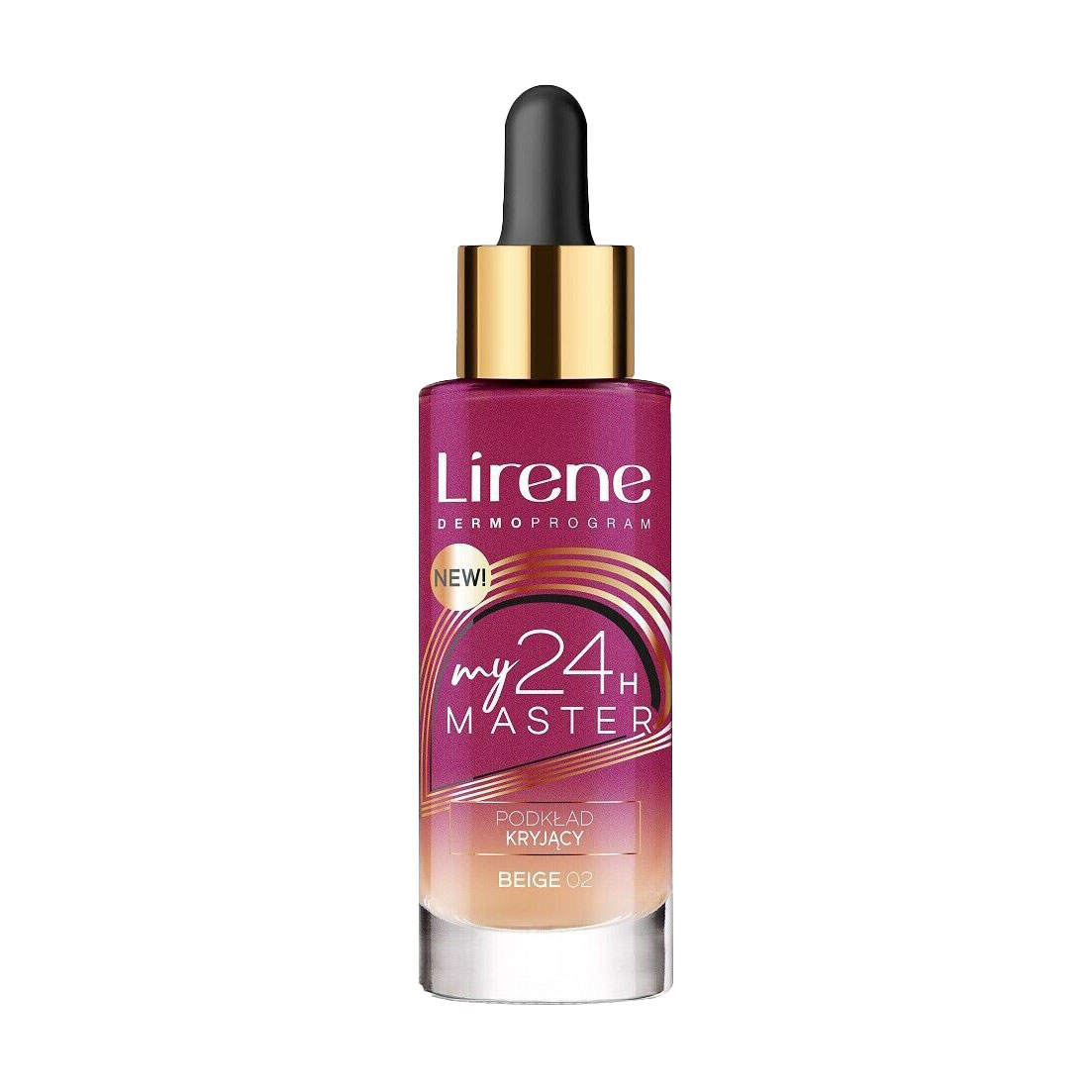 

Тональна основа для обличчя Lirene My Master 24H Foundation 02 Beige, 30 мл