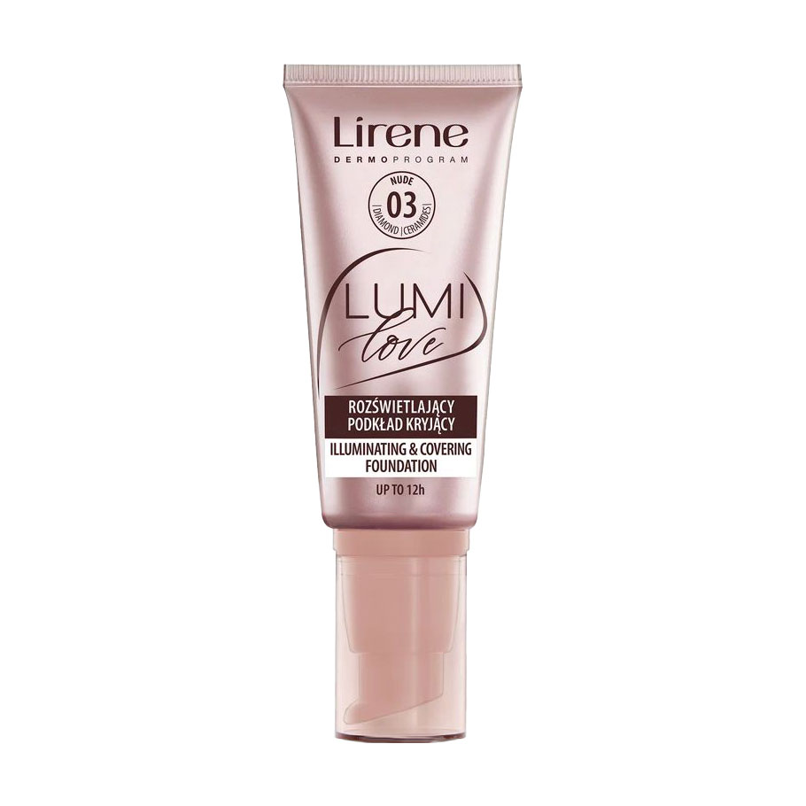 

Тональна основа для обличчя Lirene Lumi Love Illuminating & Covering Foundation 03 Nude, 30 мл