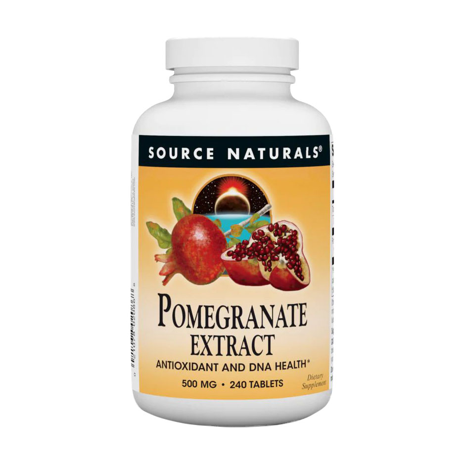 

Екстракт граната Source Naturals Pomegranate Extract 500 мг, 240 таблеток