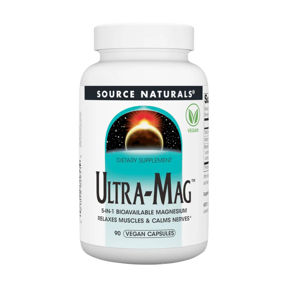 

Магній ультра Source Naturals Ultra-Mag, 90 веганських капсул
