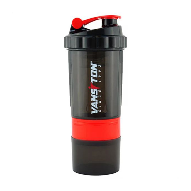 

Шейкер Vansiton пластиковий, 2 відділення, чорно-червоний, 500 мл