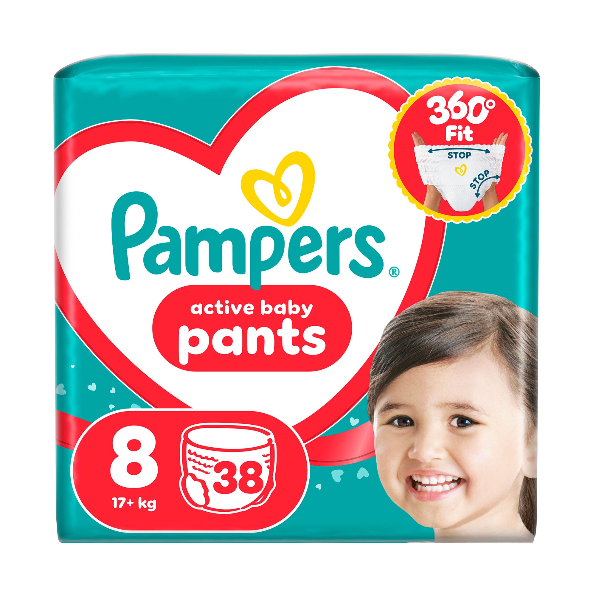 

Підгузки-трусики Pampers Active Baby Pants розмір 8 (17+ кг), 38 шт