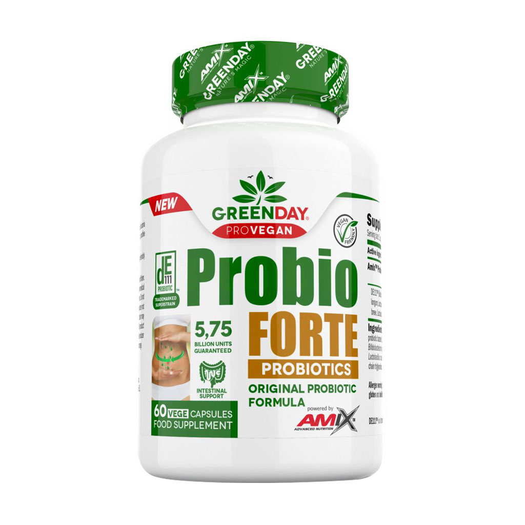 

Пробіотики Amix Nutrition GreenDay ProVegan Probio Forte Probiotics, 60 вегетаріанських капсул