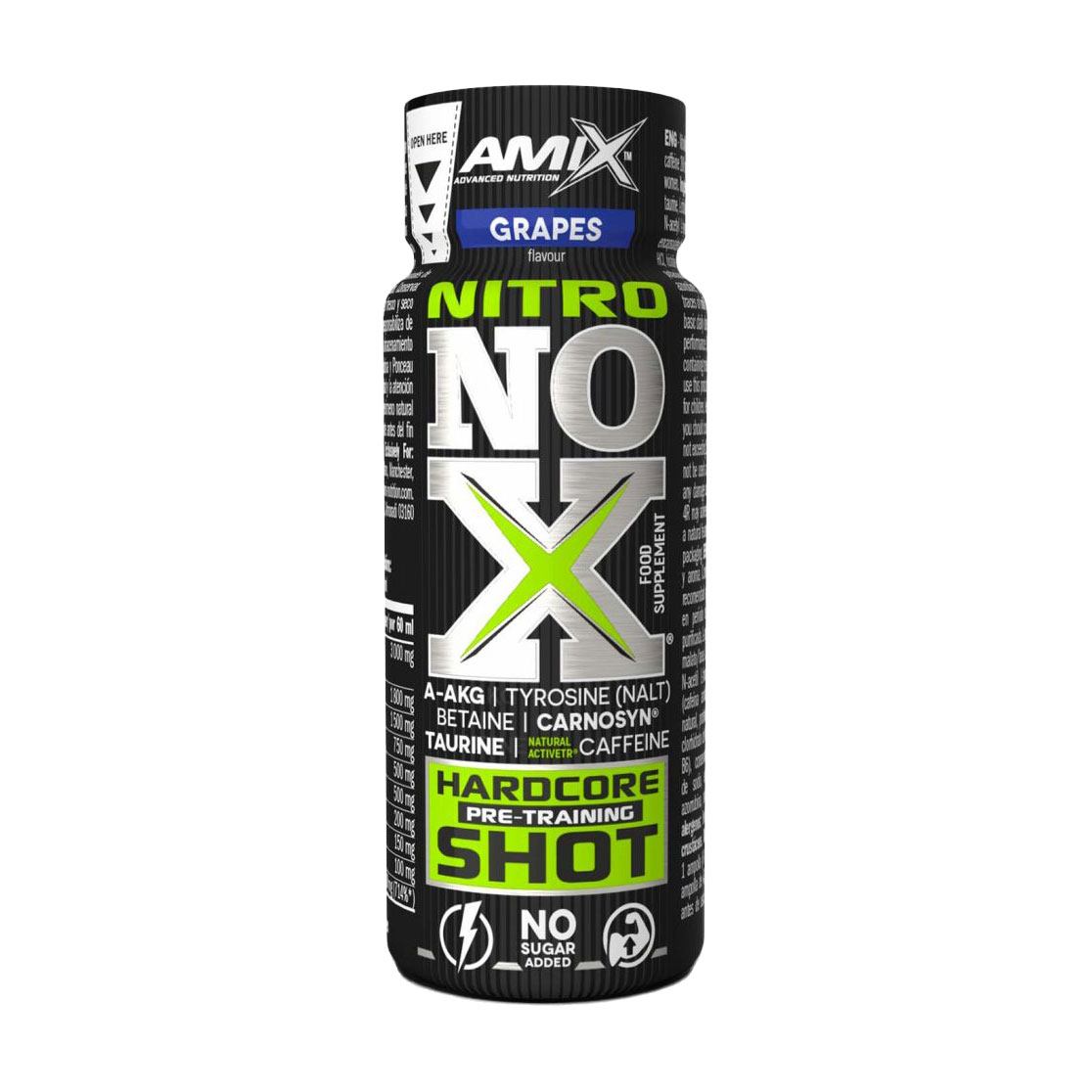 

Передтренувальний комплекс Amix Nutrition Nitro NOX Shot Виноград, в рідині, 60 мл