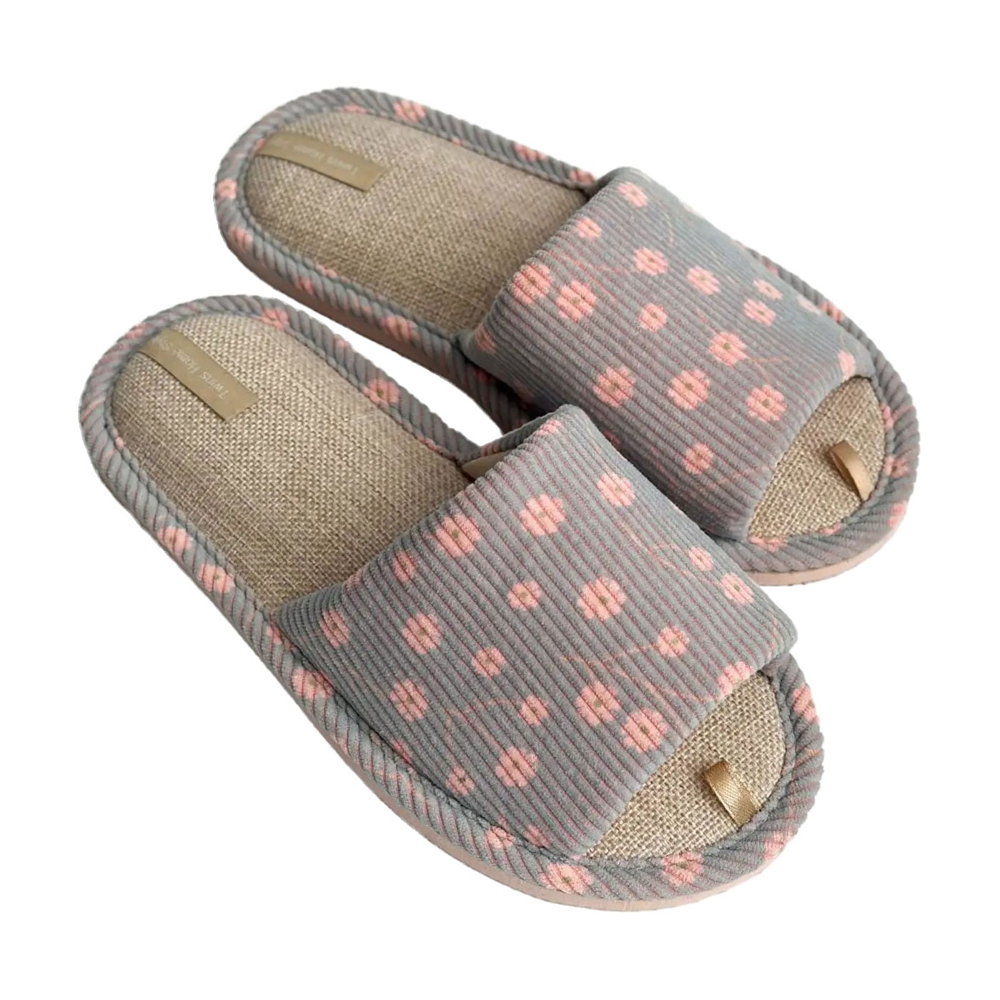 Жіночі домашні капці Twins HS-VL вельвет, Spring Blue, розмір 40 (26 см)