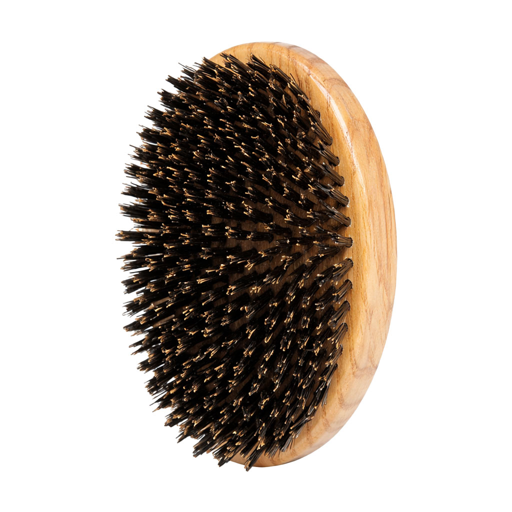 

Чоловіча щітка для волосся та бороди Tek Men's Oval овальна, з натуральною щетиною, 1 шт (8170-03)