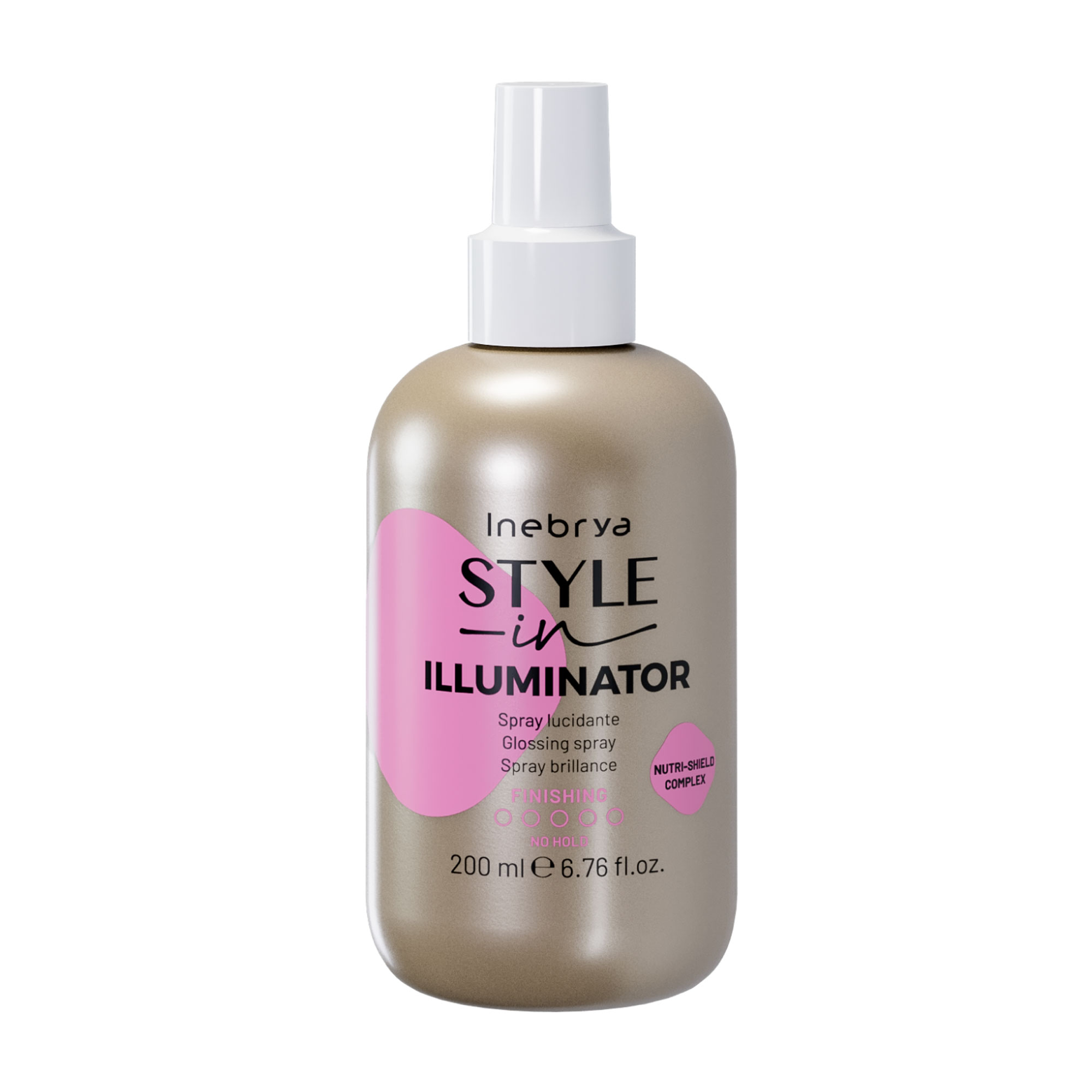 

Спрей Inebrya Style-In Illuminator Glossing Spray для захисту та блиску волосся, 200 мл
