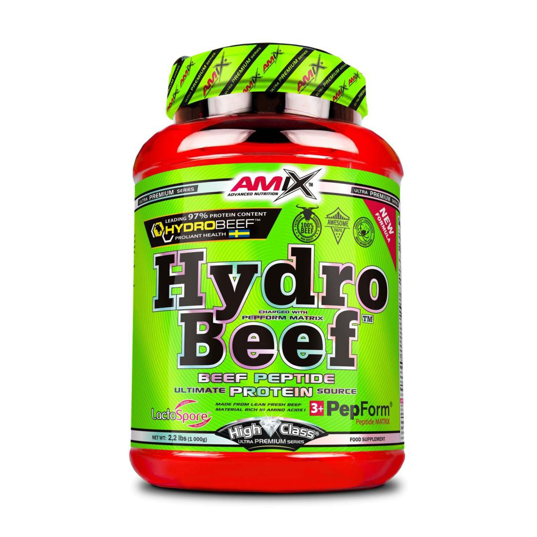 Протеїн Amix Nutrition HydroBeef Protein Мока-шоко-кава, в порошку, 1 кг