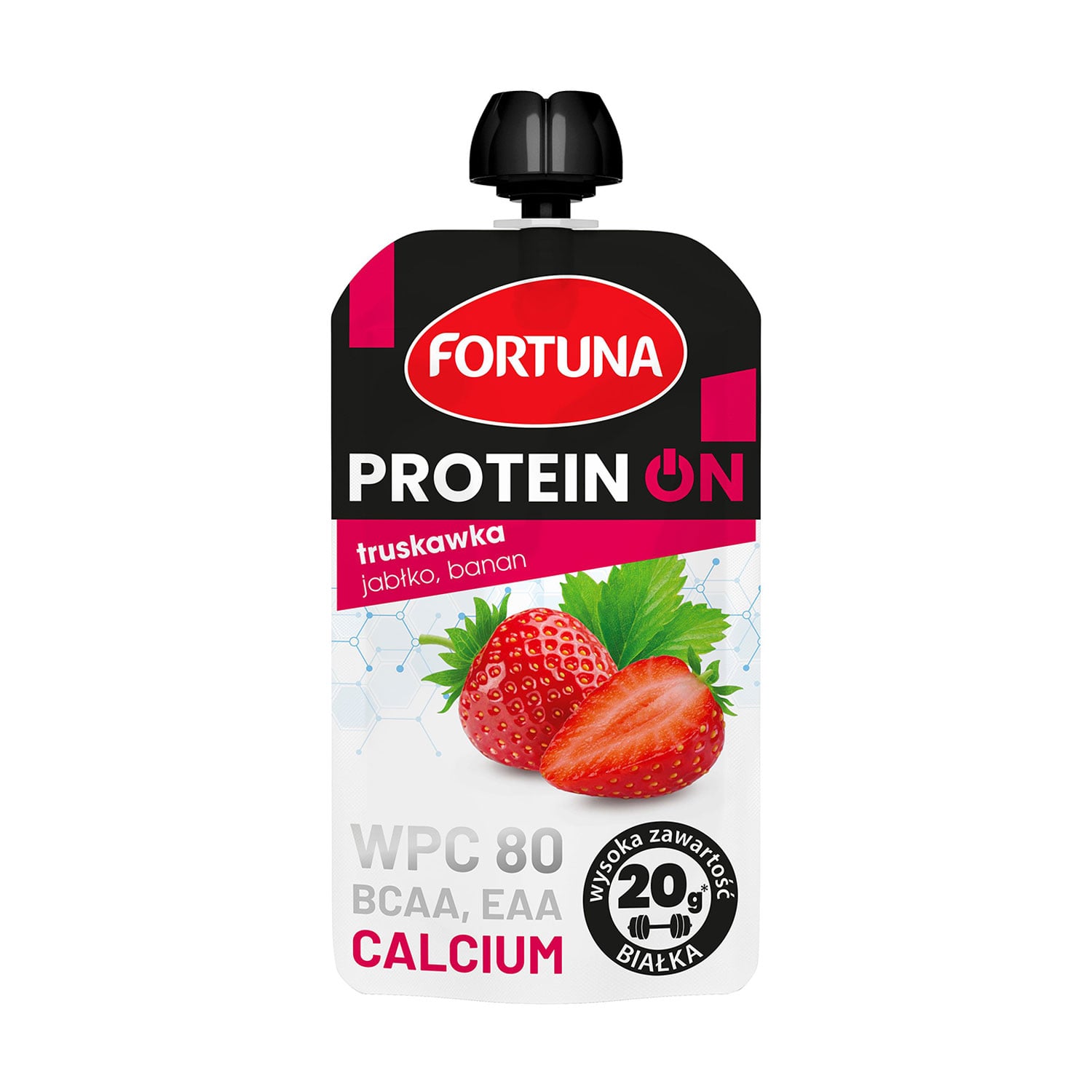 

Протеїновий мус Fortuna Protein ON Полуниця-яблуко-банан, 180 г