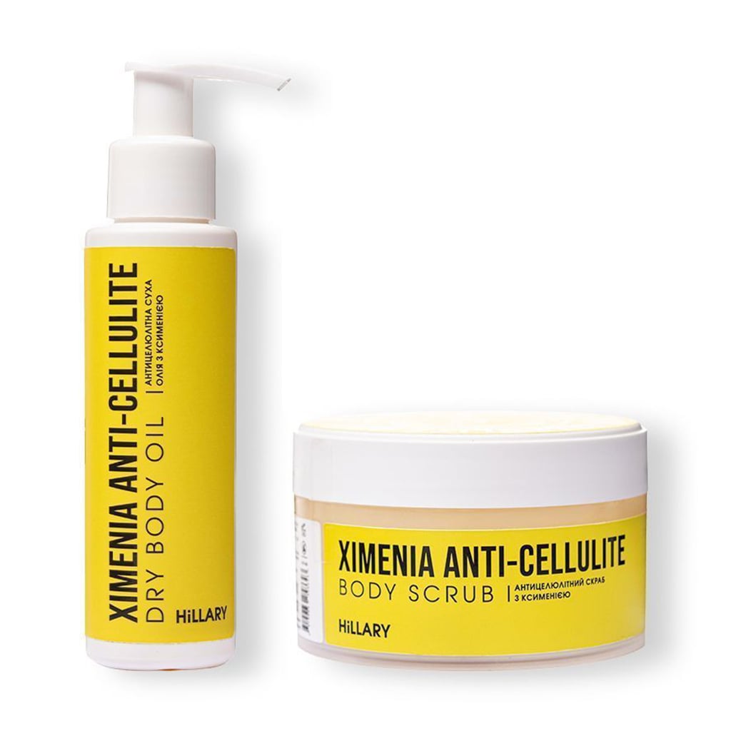 

Набір для тіла Hillary Ximenia Anti-Cellulite (скраб, 200 г + олія, 100 мл)