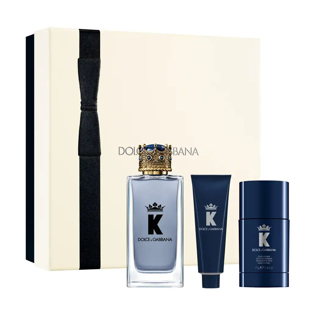 

Парфумований набір чоловічий Dolce & Gabbana K by Dolce & Gabbana (туалетна вода, 100 мл + гель для душу, 50 мл + дезодорант, 75 г)