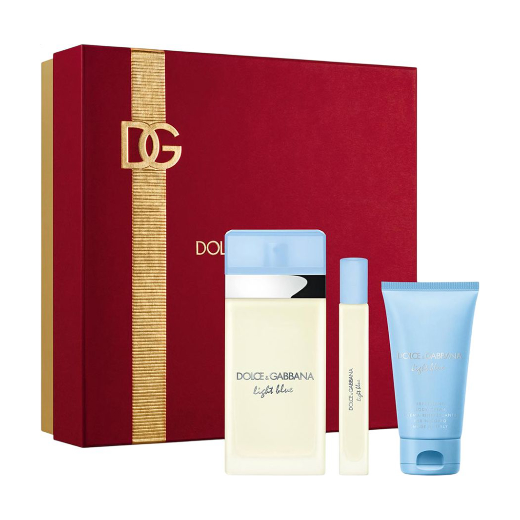 

Парфумований набір Dolce & Gabbana Light Blue жіночий (туалетна вода, 100 мл + туалетна вода, 10 мл + крем для тіла, 50 мл)
