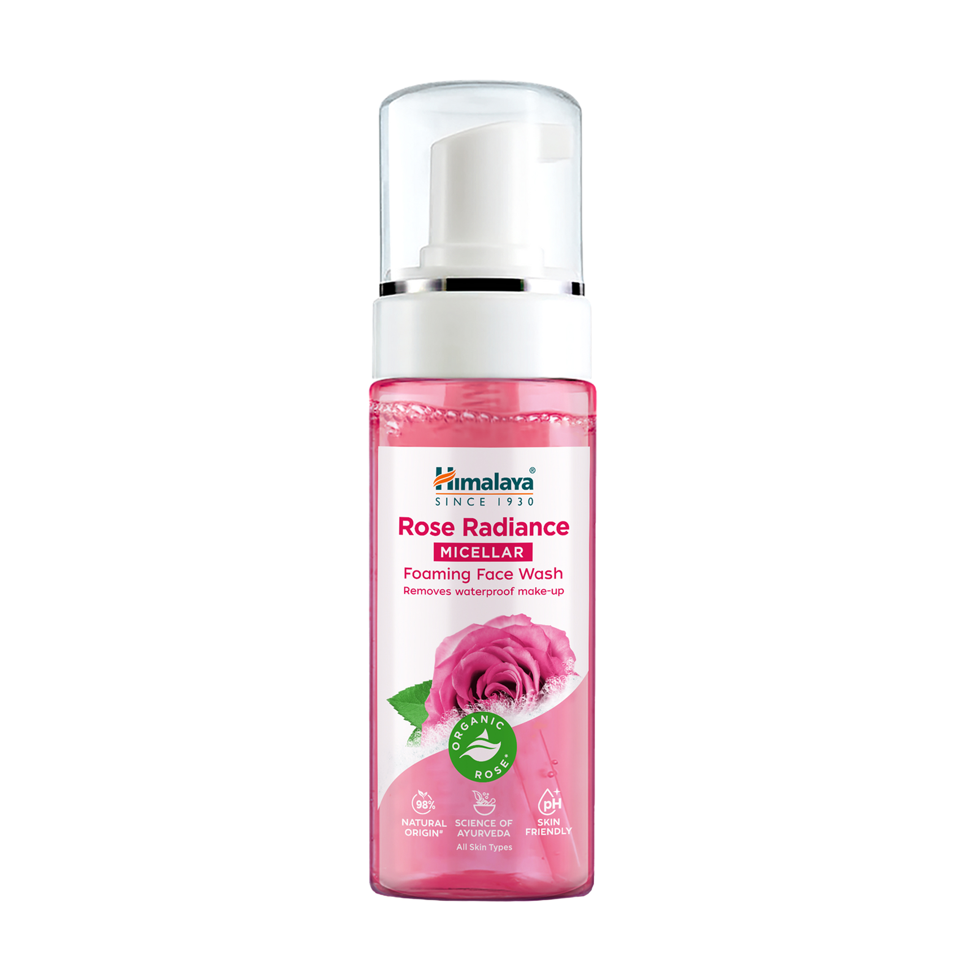 

Міцелярна пінка для вмивання Himalaya Micellar Foaming Face Wash з екстрактом дамаської троянди, 150 мл