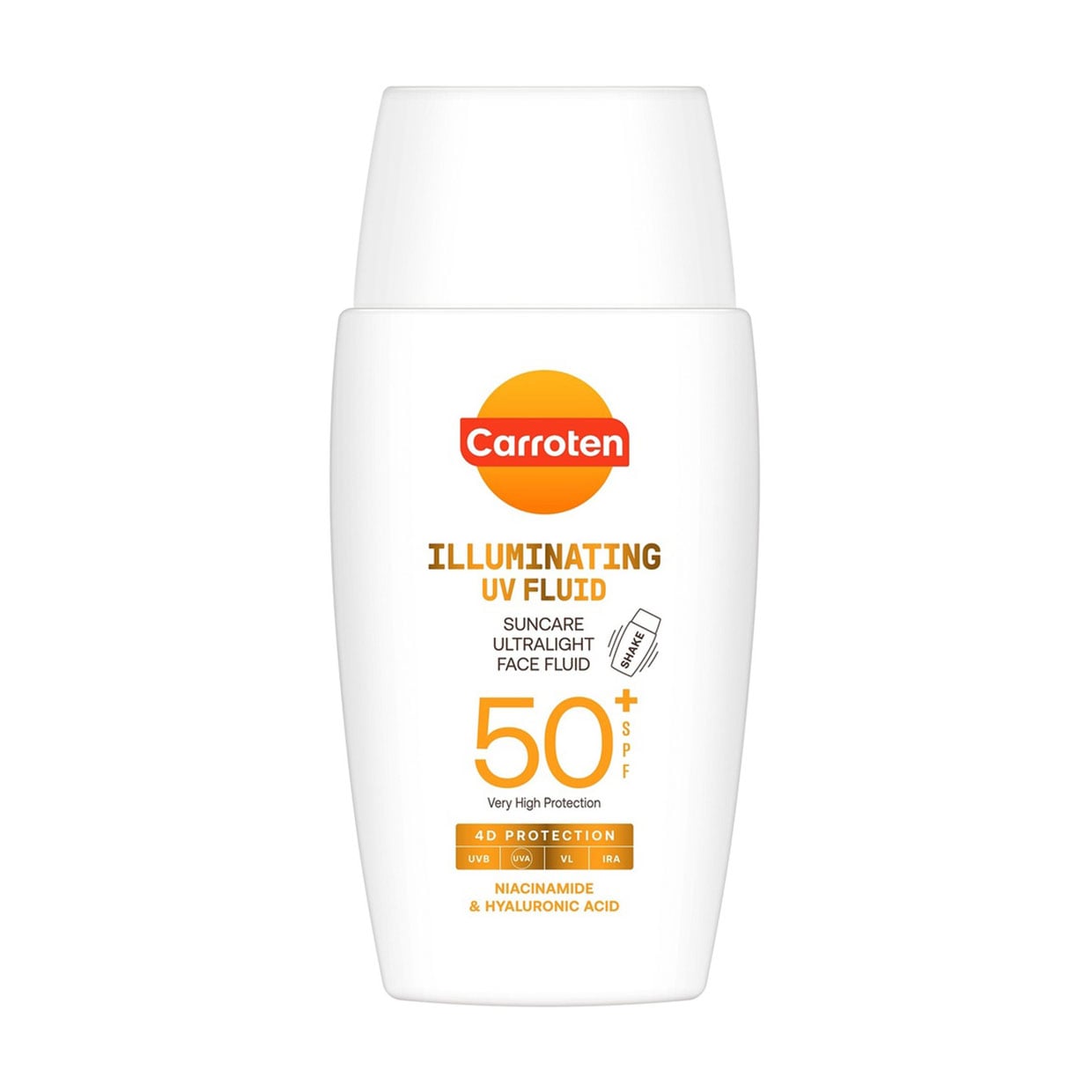 Ультралегкий сонцезахисний флюїд для обличчя Carroten Illuminating UV Fluid, SPF 50+, 40 мл