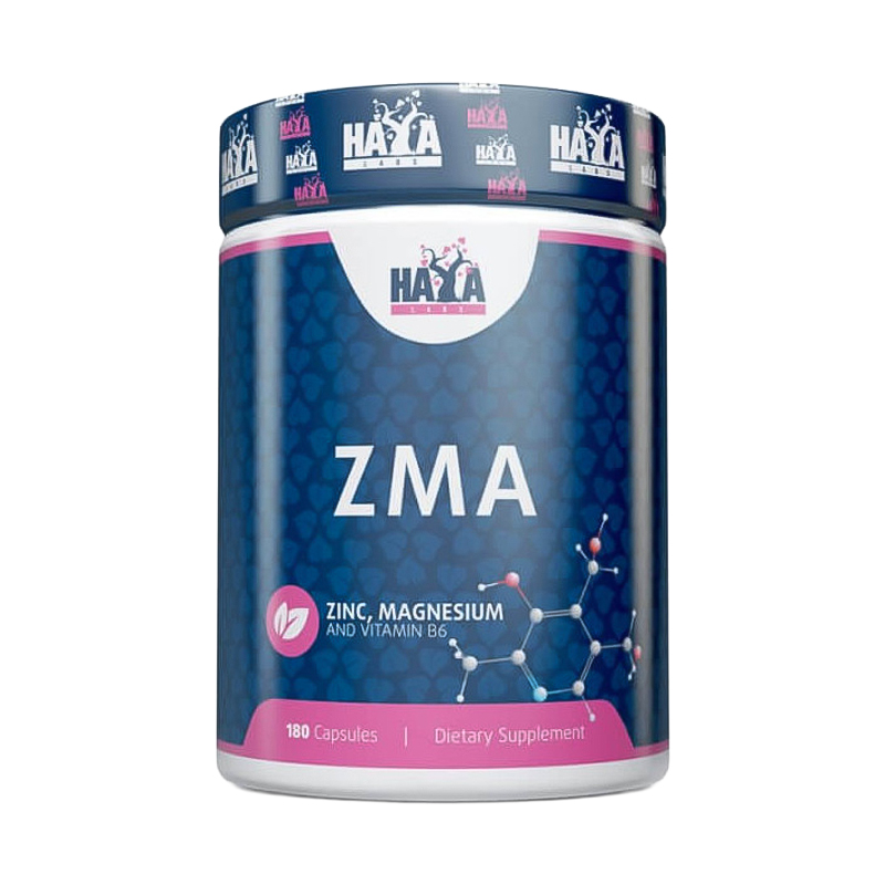 

Цинк, магній та вітамін B6 Haya Labs ZMA, 180 капсул