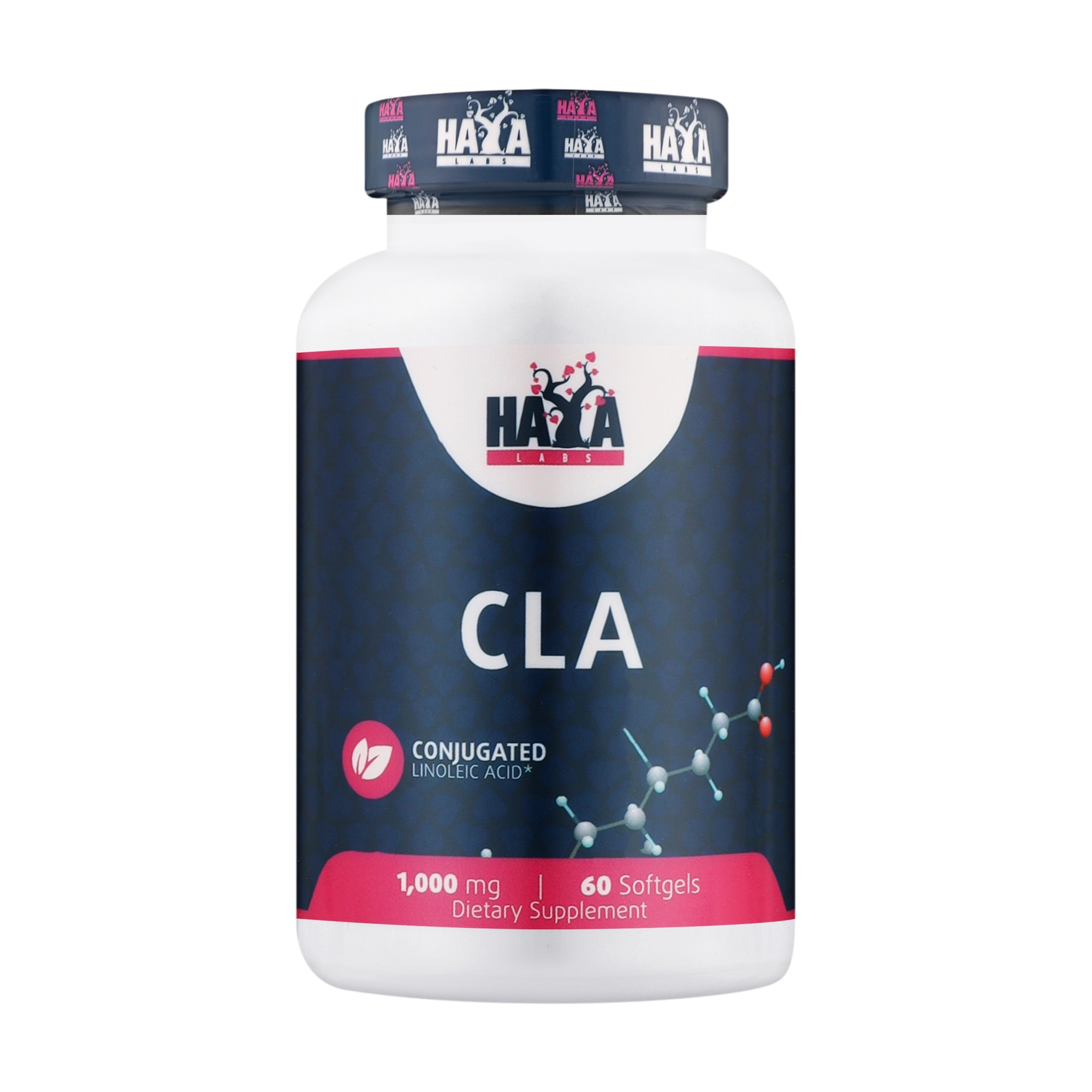 

Кон'югована лінолева кислота Haya Labs CLA 1000 мг, 60 гелевих капсул