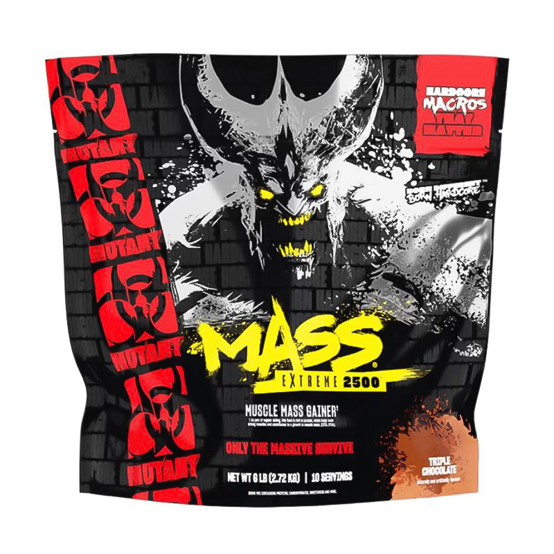 

Гейнер Mutant Mass Extreme 2500 Потрійний шоколад, в порошку, 2.72 кг